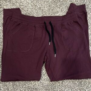 ZYIA Burgundy Track Pants